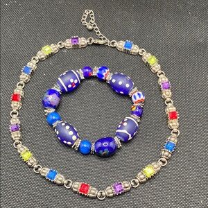 Colorful Beaded Jewelry Set